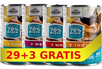 Frendi kawałki w delikatnym sosie Mix smaków 32x1250g