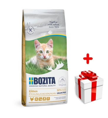 BOZITA Kitten z kurczakiem 2kg + niespodzianka dla kota