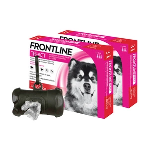 FRONTLINE Tri-Act XL 40-60kg (pipeta 3 x 6ml) x2 +Frontline Dozownik na woreczki GRATIS