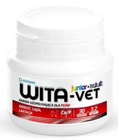 WITA-VET Ca/P = 2, 3,2g Junior+Adult 100 tabletek 