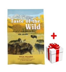 TASTE OF THE WILD High Prairie 12,2kg + niespodzianka dla psa GRATIS!