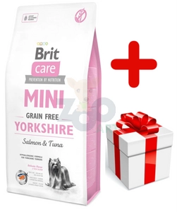BRIT CARE Mini Grain-Free Yorkshire 7kg + niespodzianka dla psa GRATIS!