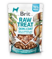 BRIT CARE Dog  Raw Treat Skin & Coat Fish & Chicken with Probiotics and Algae 40g