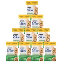 CAT CHOW Sterilised Karma dla kotów z kurczakiem i bakłażanem w sosie 10x85g