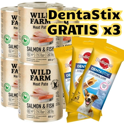 WILD FARM Pate Salmon & Fish 6x800g bezglutenowa karma dla psa