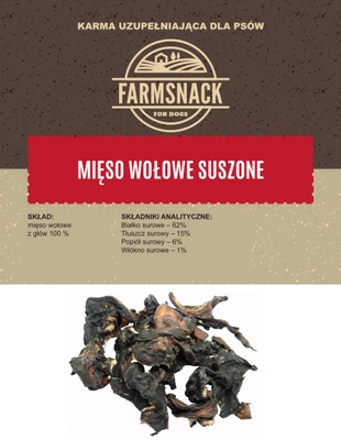 FarmSnack Mięso Wołowe Suszone 500g