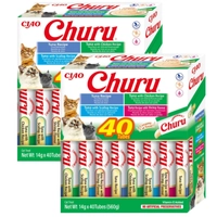 INABA  Churu dla kota - mix smaków z owocami morza 2x(40x14g)