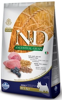 Farmina N&D Ancestral Grain canine LAMB & BLUEBERRY ADULT MINI 6kg / Opakowanie uszkodzone (6140) !!! 