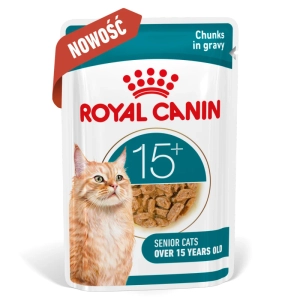 ROYAL CANIN mokra karma dla kota, Senior Ageing 15+, sos 12x85g
