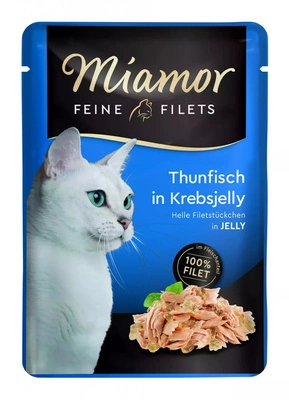 Miamor Feine Filets - mokra karma dla kota tuńczyk w galarecie z kraba 100g