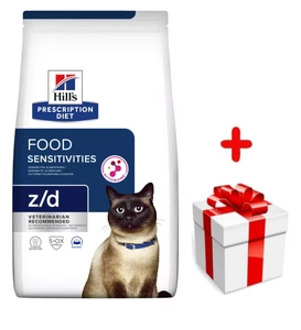 HILL'S PD Prescription Diet Feline z/d Food Sensitivities 1,5kg + niespodzianka dla kota GRATIS!