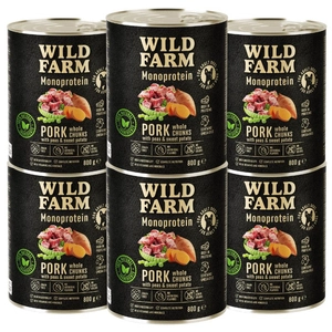 WILD FARM Monoprotein Pork 6x800g hipoalergiczna karma dla psa