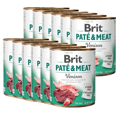 BRIT PATE & MEAT VENISON 12x800g