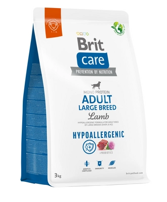 BRIT CARE Dog Hypoallergenic Adult Large Breed Lamb 3kg opakowanie uszkodzone (2020,2332) 