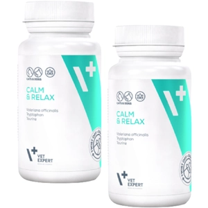 VET EXPERT CALM & RELAX - preparat na objawy stresu dla psów i kotów 2x30 kapsułek
