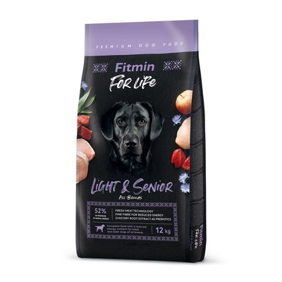 FITMIN For Life Light & Senior 12kg /Opakowanie uszkodzone (6481) !!!