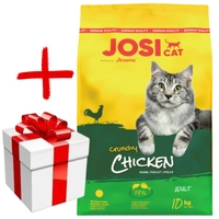 JOSERA JosiCat Crunchy Chicken 10kg + NIESPODZIANKA DLA KOTA GRATIS!
