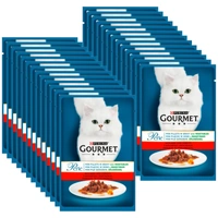 Purina Gourmet Perle Karma dla kotów mini fileciki w sosie z wołowiną i marchewką 26x85g