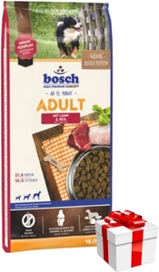 Bosch Adult Lamb & Rice, jagnięcina i ryż (nowa receptura) 15kg + NIESPODZIANKA DLA PSA GRATIS!
