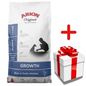 ARION Original Growth Chicken Puppy Large 12kg + 	NIESPODZIANKA DLA PSA