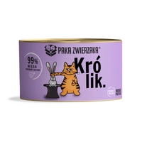 Paka Zwierzaka- karma mokra dla kota królik 200g