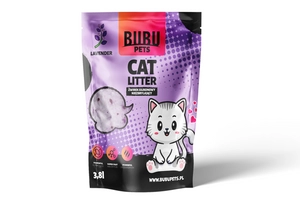 BUBU Pets Żwirek Silikonowy Niezbrylający Micro lavender fioletowy 3,8l