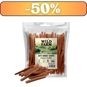 WILD FARM Stripsy z królika 500g przysmak dla psa