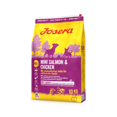 JOSERA Mini Salmon & Chicken 10kg opakowanie uszkodzone (3454,2616,3786,4584)