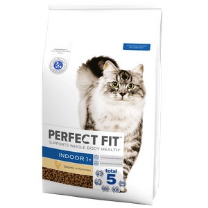 Perfect Fit™ - sucha karma pełnoporcjowa dla dorosłych kotów niewychodzących, bogata w kurczaka 7kg