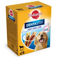 PEDIGREE DentaStix (duże rasy) przysmak dentystyczny dla psów 28 szt. - 4x270g