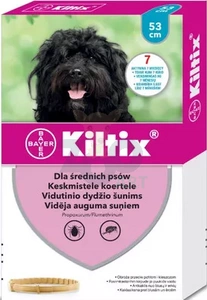 BAYER Kiltix Obroża dla psów średnich dł, 53cm + niespodzianka dla psa GRATIS!