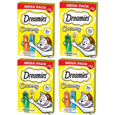 DREAMIES Creamy Mix Smaków 4x(12x10g)