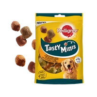 PEDIGREE Tasty Minis 130g - przysmak dla dorosłych psów, o smaku kurczaka i kaczki