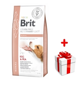 Brit gf veterinary diets dog Renal 12kg + niespodzianka dla psa GRATIS!