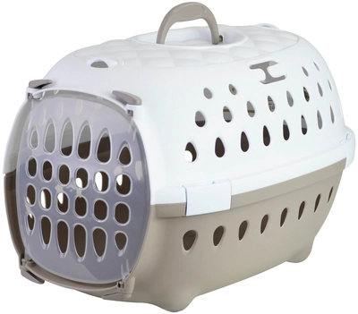 Stefanplast Transporter Travel Chic, biało/beżowy, 50 x 34,5 x 31,5 cm