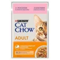 PURINA Cat Chow Adult Karma dla kotów z łososiem i zieloną fasolką w galaretce 85g