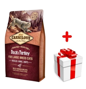 CARNILOVE Cat Duck & Turkey For Large Breed 6kg + niespodzianka dla kota GRATIS!