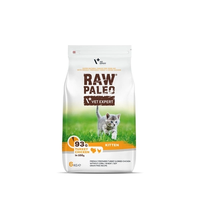 Vetexpert Raw Paleo Kitten 6kg/Opakowanie uszkodzone (8530, 8531, 8533, 8543) !!! 