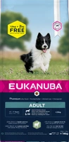 EUKANUBA Adult Small&Medium Breed Rich In Lamb & Rice 12kg + 2kg GRATIS