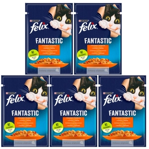 FELIX Fantastic kurczak z pomidorami w galaretce 5x85g