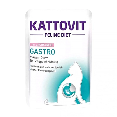 Kattovit Gastro łosoś 85g saszetka