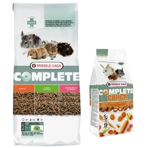 VERSELE-LAGA Cuni Junior Complete  8kg - pokarm dla młodych królików + VERSELE LAGA Crock Complete Carrot - przysmak z marchewką dla królików i gryzoni 50g