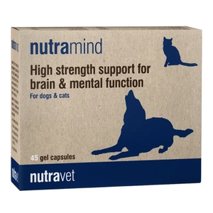 NUTRAVET Nutramind For Dogs & Cats 45kaps- Naturalne wsparcie funkcjonowania mózgu, treningu i procesu uczenia się