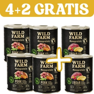 WILD FARM Monoprotein Wild Boar/Pork 6x800g hipoalergiczna karma dla psa