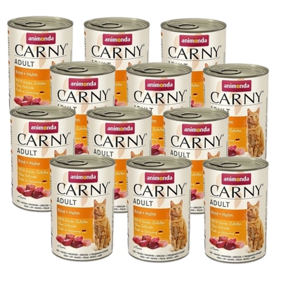 ANIMONDA Cat Carny Adult smak: wołowina i kurczak 12 x 400g 