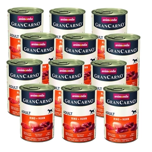 ANIMONDA GranCarno Adult Dog smak: Wołowina + kurczak  12 x 400g