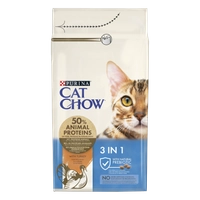 PURINA Cat Chow 3in1 Karma bogata w indyka 1,5kg / Opakowanie uszkodzone (840) !!! 