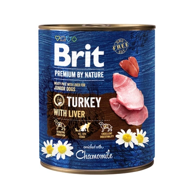 Brit Premium by Nature Turkey With Liver 12x800g