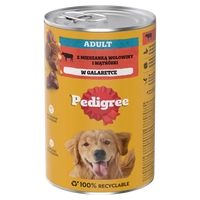 PEDIGREE Adult puszka 1200g - mokra karma pełnoporcjowa dla dorosłych psów, z wołowiną w galaretce