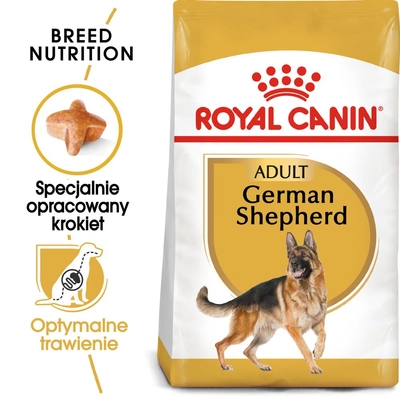 ROYAL CANIN German Shepherd Adult 10,5kg karma sucha dla psów dorosłych rasy owczarek niemiecki / Opakowanie uszkodzone (5032) !!!